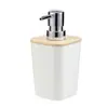 Set de artículos de tocador para baño con diseño de ondas para uso doméstico, incluye papelera de escritorio, jabonera, vaso para enjuague bucal, botella de loción, set de 7 piezas