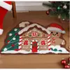 Tapete de chão de Natal falso cashmere transfronteiriço, decoração de feriado, tapete de quarto macio e amigo da pele para cabeceira, tapete de banheiro resistente à sujeira e absorvente