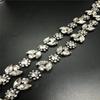 Cor corrente de diamante girassol corrente de solda corrente de código chique acessórios para chapéu e roupa corrente de garra de strass decorativa