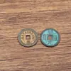 Venta al por mayor de fábrica de varias monedas antiguas de latón, Kaiyuan Tongbao, monedas Tianshi Shan Gui, monedas antiguas y accesorios para joyería del Dios de la Riqueza