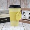Funda aislante para té con leche, directa de fábrica, para exteriores, portátil, de vidrio, antiescaldaduras, de cuero PU, moderna funda para taza de café.