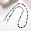 Yilian nuevo color a juego estilo Chanel trenza tejida bandolera cadena funda para teléfono cordón bolsa correa para hombro anti-pérdida largo mujeres