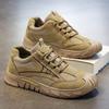 Zapatos de protección laboral resistentes al desgaste zapatos para sitio de trabajo zapatos de herramientas nuevos de otoño para hombre transfronterizos zapatos casuales para hombre que absorben los golpes y combinan con todo