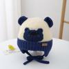Gorro de Invierno Gorro de Lana para Niños Gorro Tejido con Protección para las Orejas de Oso de Dibujos Animados Coreano para Bebé de 2-7 Años Gorro Cálido de Algodón