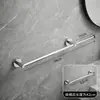 Toallero retráctil de acero inoxidable color gris plomo, barra de toallas para baño sin taladro, colgador de una sola barra para baño
