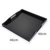 Bandeja de Té Estilo Japonés Plástico Imitación Madera Rectangular Doméstica Imitación Madera Madera Maciza Bandeja para Barbacoa Bandeja para Taza de Agua Juego de Té Portavelas
