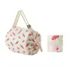 Bolsa de Compras de Grande Capacidade, Bolsa Tote Dobrável e Espessa, Bolsa de Ombro para Armazenamento no Supermercado, Bolsa de Viagem Portátil na Moda
