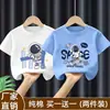 Ropa nueva de verano para niños, camiseta de manga corta estilo coreano para niños, top elegante y versátil, camiseta de manga corta de algodón puro, camisa moderna estilo japonés