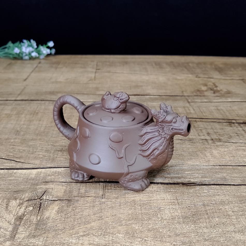 无釉小龟龙壶180毫升