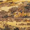 Papel de parede Qingming no Rio da Dinastia Song do Norte 8D Mural de parede de fundo de TV Clássico papel de parede para hall de hotel restaurante escritório