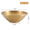Tazón de Sopa de Acero Inoxidable 304 de Doble Capa Antiescaldante con Rosca, Tazón para Arroz, Tazón para Hot Pot Picante, Tazón para Ramen, Tazón para Fideos con Rosca, Tazón Cónico