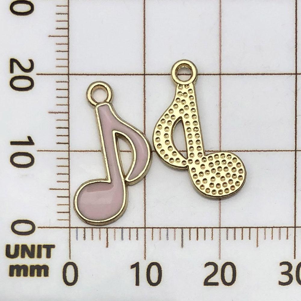 19448-XP-粉色锌合金滴油音乐音符19x12mm-0.