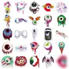 50 pegatinas para ojos serie de horror para ojos tazas decorativas pintadas para vacaciones cuenta manual tarjeta goo pegatinas transfronterizas al por mayor