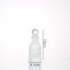 Frasco de Aromaterapia Estilo Romano com Tampa, Frasco Difusor de Perfume de Vidro Transparente, Frasco de Vidro sem Fogo de Rattan, Frasco Vazio, Material Transparente Alto Branco