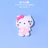 Accesorios DIY para gatos en tonos rosados, componentes de resina, funda de teléfono creativa hecha a mano con pegamento de crema, scrunchies y accesorios para el cabello