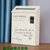 Buzón Pequeño con Cerradura, Impermeable y a Prueba de Sol, Buzón de Metal Resistente a la Corrosión, Buzón de Pared, Caja de Conveniencia, Buzón