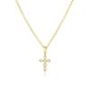 Europeu e americano Hot Sale S925 Sterling Silver Light Luxury Cross Collarbone Colar com diamante Acessórios de colar requintados para mulheres