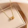 Collar de Zirconia Exquisita Microincrustada Versátil de Lujo Ligero Europeo y Americano para Mujer Cadena de Clavícula Simple de Moda para Celebridades de Internet Accesorios