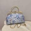 2026 Principios de Primavera Nuevo Modelo Nuevo Estilo Chino Bolso de Concha Bolso de Cadena Bolso de Mano Incrustado de Diamantes Año del Dragón Bolso de Hombro Cruzado para Mujer