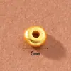 Accesorios Antiguos Vietnamitas de Oro de Arena Alta Retención de Color Cuentas Espaciadoras Colgante de Zirconio Incrustado de Durazno Cadena de Extensión para Pulsera y Collar Joyería DIY