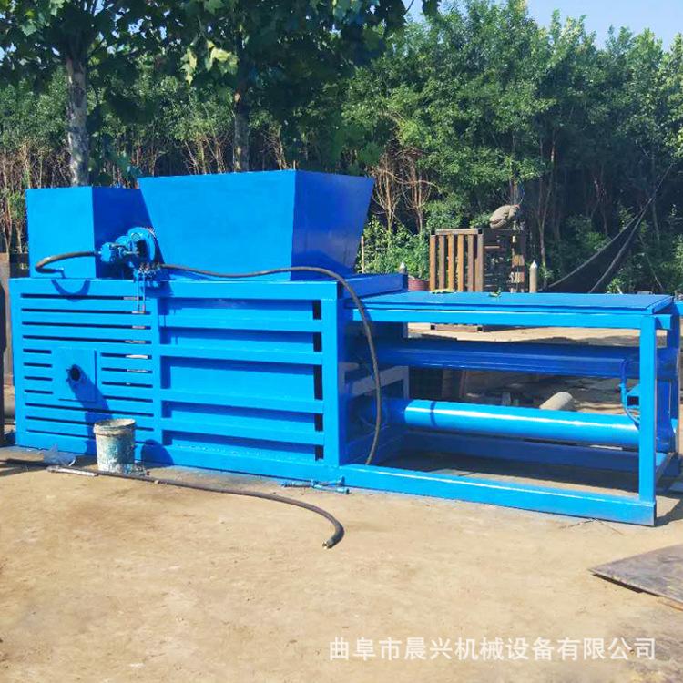 全自动废纸打包机压块机价格 小型塑料瓶捆扎机 液压打包机卧式