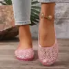 2026 Verano Nuevo Estilo Elegantes Cómodos Versátiles Zapatos Planos de Mujer para Exportación Moda Transfronteriza Zapatos Planos de Boca Baja para Mujer Amazon
