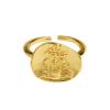 Anillo de Cangrejo Nuevo Creativo de Hip Hop a la Moda Elegante Dorado para Mujer con Apertura Ajustable Joyería Simple Versátil