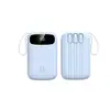 Power Bank Certificado 3C Padrão Nacional Mini Grande Capacidade 20000 mAh Carregamento Rápido Power Bank com Cabo Embutido Fonte de Alimentação Móvel