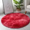 Alfombra Redonda Tie-Dye para Sala de Estar Manta para Mesita de Noche de Dormitorio Cesta Colgante Silla de Computadora Felpudo para Piso Tocador Vestidor Felpudo para Pies Hogar