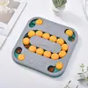 Juguete de Plato de Comida Lenta para Mascotas Juguete para Mascotas Pista Cuadrada Caja de Comida Multifuncional Plato Educativo de Alimentación para Mascotas