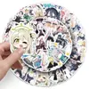 50 pegatinas de graffiti para archivadores azules personalizadas de dibujos animados transfronterizos para decoración de juegos, teléfono móvil, ordenador, tableta, pegatinas para tarjetas goo