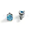 Novo Pino de Nariz/Lábio/Orelha de Titânio F136 Fundo Redondo 2,0 mm com Micro Cravação de Zircônia Cúbica Joia para Piercing de Liga de Titânio G23