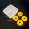 Mini Molde de Silicone para Fazer Formatos 3D de Meio Rosto de Morango, Romã e Abacaxi