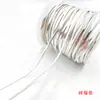 Cadena de Hoja Chapada en Oro de Fuerte Retención de Color, Cadena de Hueso de Serpiente Plana, Cadena Suelta Semiacabada, Collar Hecho a Mano para DIY, Cadena para Clavícula, Cadena de Moda