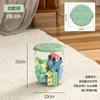 Cubo de almacenamiento personalizado para niños Taburete de almacenamiento para muñecos de juguete Taburete de almacenamiento transparente Taburete pequeño Caja de almacenamiento Caja de almacenamiento