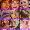 Gel Brillante Transfronterizo en Bolsa para Festivales de Carnaval, Maquillaje de Brillo Facial, Escamas de Brillo Corporal, Parches de Maquillaje
