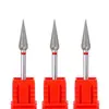 Ponta de Polimento de Unhas Diamantada Estilo Russo, Remoção de Cutícula da Parte Frontal, Ponta de Polimento Diamantada, Ferramenta Especial para Salão de Unhas, Abertura de Bolso