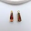 Pingente Pequeno de Gota d'Água Banhado a Ouro Cobre que Preserva a Cor Microcravejado com Zircônia Acessórios para Pingente de Pulseira Colar Brincos Artesanais DIY Venda por Atacado
