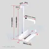 Soporte Colgante para Host de Computadora Soporte de Almacenamiento Colgante Fijo Debajo de la Mesa Soporte de Bandeja para Caja de Host de Escritorio de Oficina