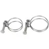 Abrazadera de Alambre de Acero Inoxidable 304 Abrazadera Doble para Manguera de Alambre Abrazadera de Alambre Abrazadera para Tubo de Goma Abrazadera para Tubería de Aceite Tubería de Agua Abrazadera para Tubería