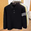 Camisa polo de algodão masculina premium estilo novo