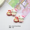 Accesorios de Resina DIY de Dibujos Animados Manzana Gatito Hecho a Mano Pegamento de Crema Pasador Colgante para Funda de Teléfono Hebilla de Zapato Accesorios de Joyería