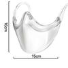 Máscara protectora de aislamiento facial delgada transparente de PC antivaho, gafas protectoras de espuma antipolvo con cubierta facial en V, protección para boca y nariz
