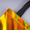 Bolsa de papel de aluminio no tejido, bolsa de regalo de cumpleaños, bolsa de compras ecológica, bolsa de mano para ropa con película láser personalizada, personalización 3D