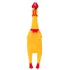 Brinquedo para Cachorro Frango Pirata Frango Gritante Brinquedo para Alívio de Estresse para Cachorros Frango Rangente Frango Pirata de Vinil Brinquedo Sonoro