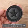 Patches Bordados para Computador em Couro Atacado, Insígnias Pequenas Pretas, Etiquetas Bordadas, Patches de Decoração para Roupas, Apliques