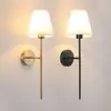 Lámpara de Pared de Tela Retro Americana Amazon Dormitorio Mesita de Noche Pasillo Pasillo Sala de Estar Pared de Fondo Cableado-Gratis Lámpara de Pared