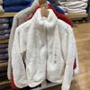 O Estilo Japonês É Muito Confortável! Jaqueta Longa de Veludo e Lã Polar com Zíper Feminina Outono 23 449753/44975