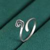 Anillo de plata S925 Rey Ciervo Dorado moda artística simple diseño abierto nube auspiciosa anillo femenino anillo regalo