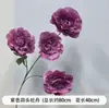 Flores Artificiales Moradas de Boda Elegante Boda Compromiso Banquete Montaje Techo del Salón de Bodas Decoración de Flores Artificiales Escenario Flores Guía de Camino